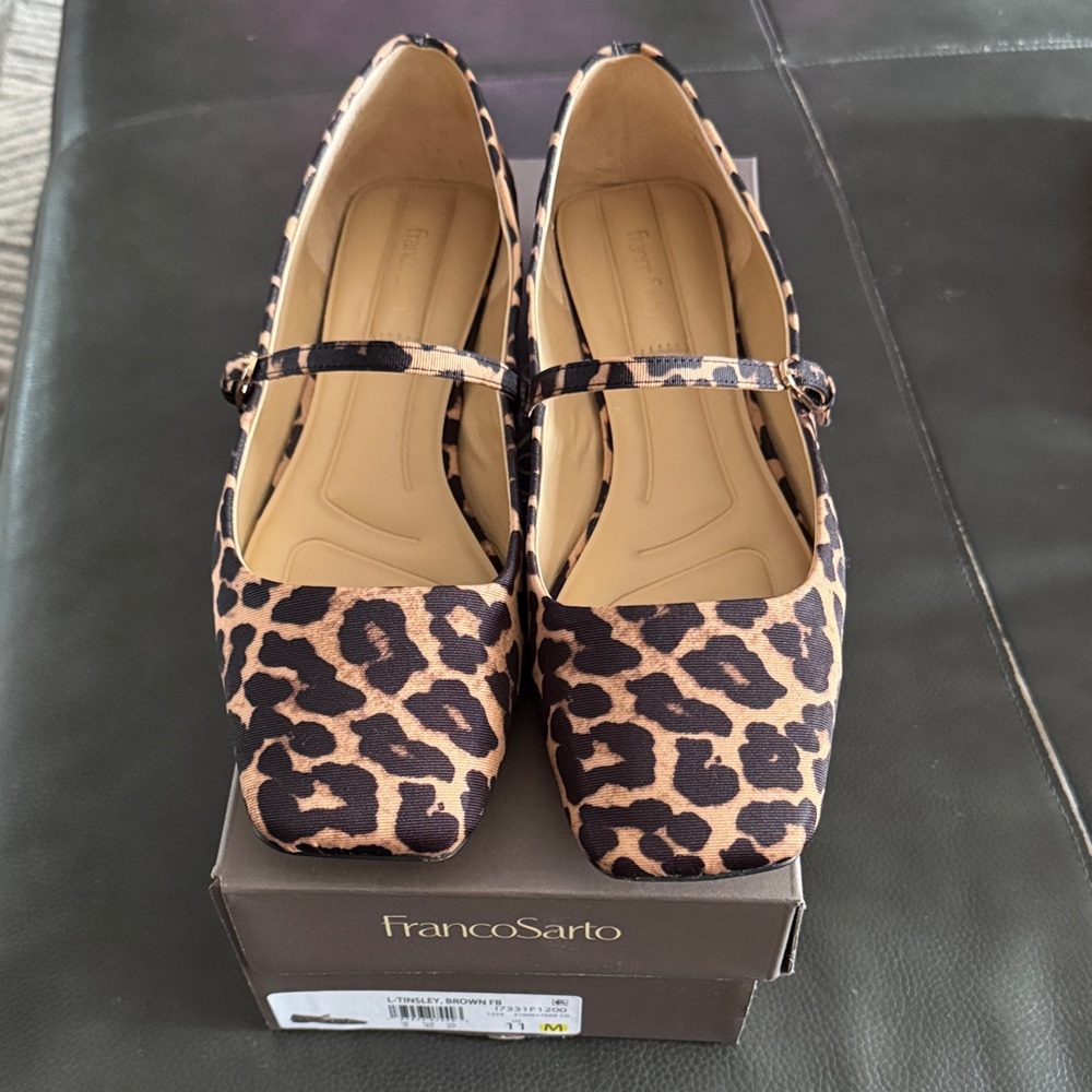 Franco Sarto Leopard Print Heels